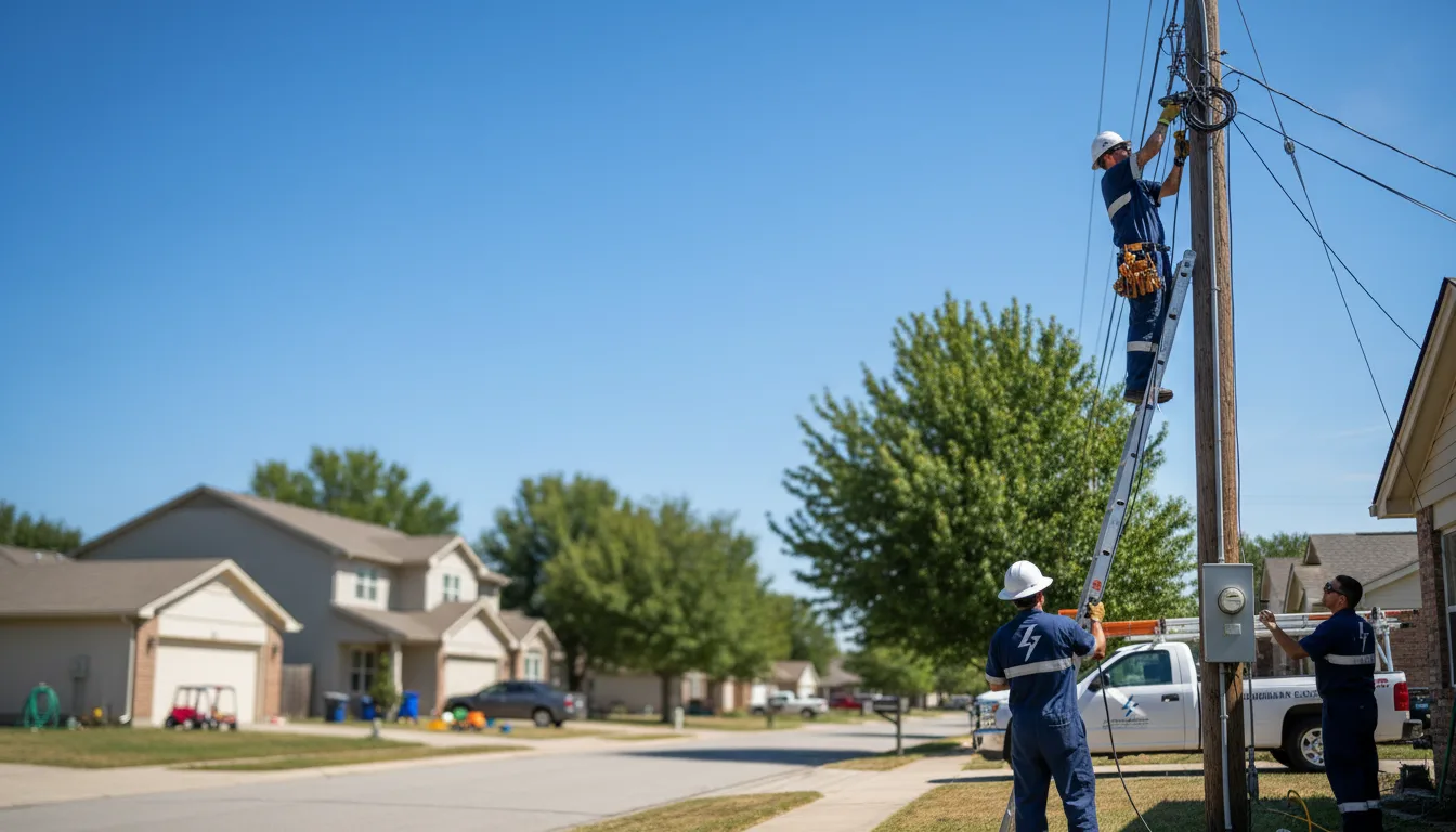 Residential electrician providing installation services in Moran, KS